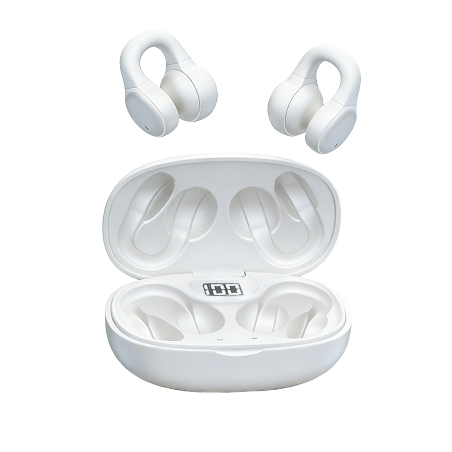 AIR Active 3.0 White Sport Earbuds (Open Ear True Wireless Headphones)