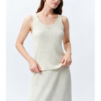 Elegante Knit Strap Top for Women, Casual and Charming, Simple Sleeveless Blouse