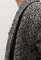 Herringbone Wool Coat