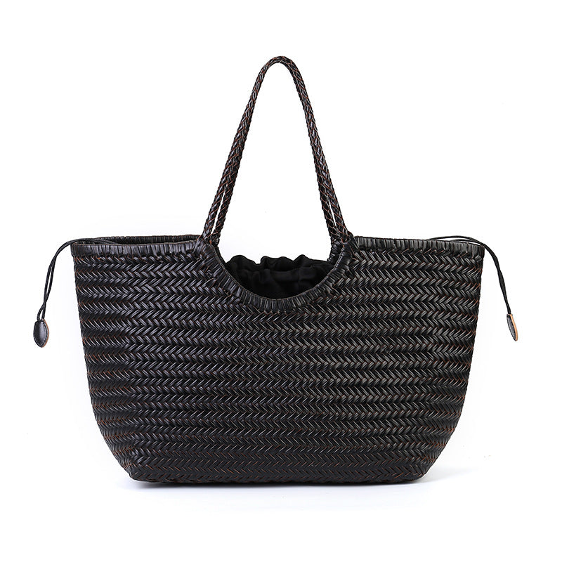 Large capacity woven bag for women