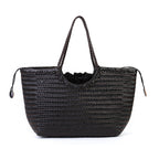Large capacity woven bag for women