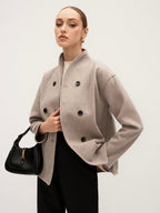 Double-Breasted Wool Coat