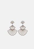 Fan-shaped earrings