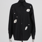 Spring New Heavy Industry Nail Bead Design Personalized Shirt for Women