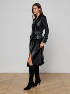 Belted Long Trench