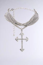 Cross Choker Necklace