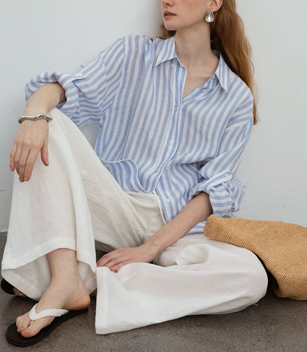 Linen Stripe Shirt