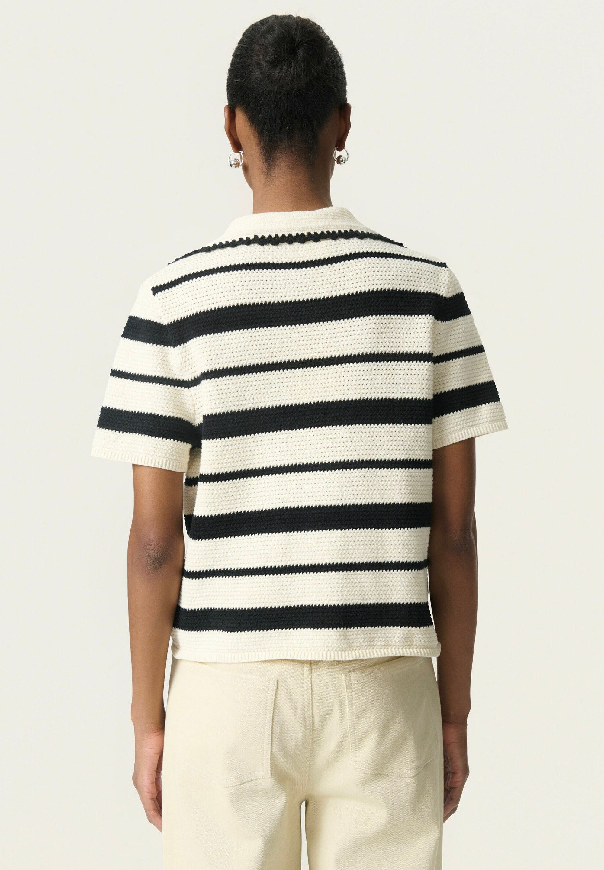 Crocheted Polo T-Shirt