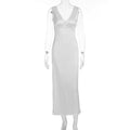 French style light luxury high-end sleeveless slim fit long skirt