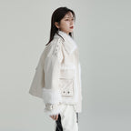 Increasingly Designer Small Fur One Piece Coat Women Fashion New Irregular Cotton Clothes in Autumn and Winter
