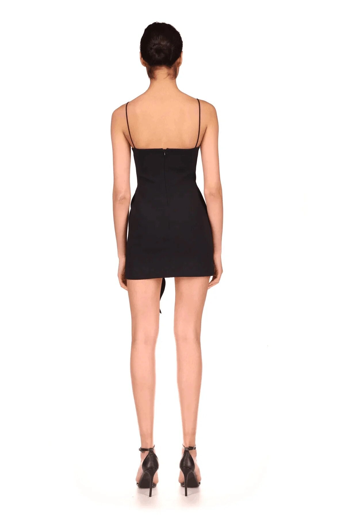 New Designer Black Color Women Rayon Bandage Sexy Bodycon Mini Dress Nightclub Party Celebrate Outfit Vestido