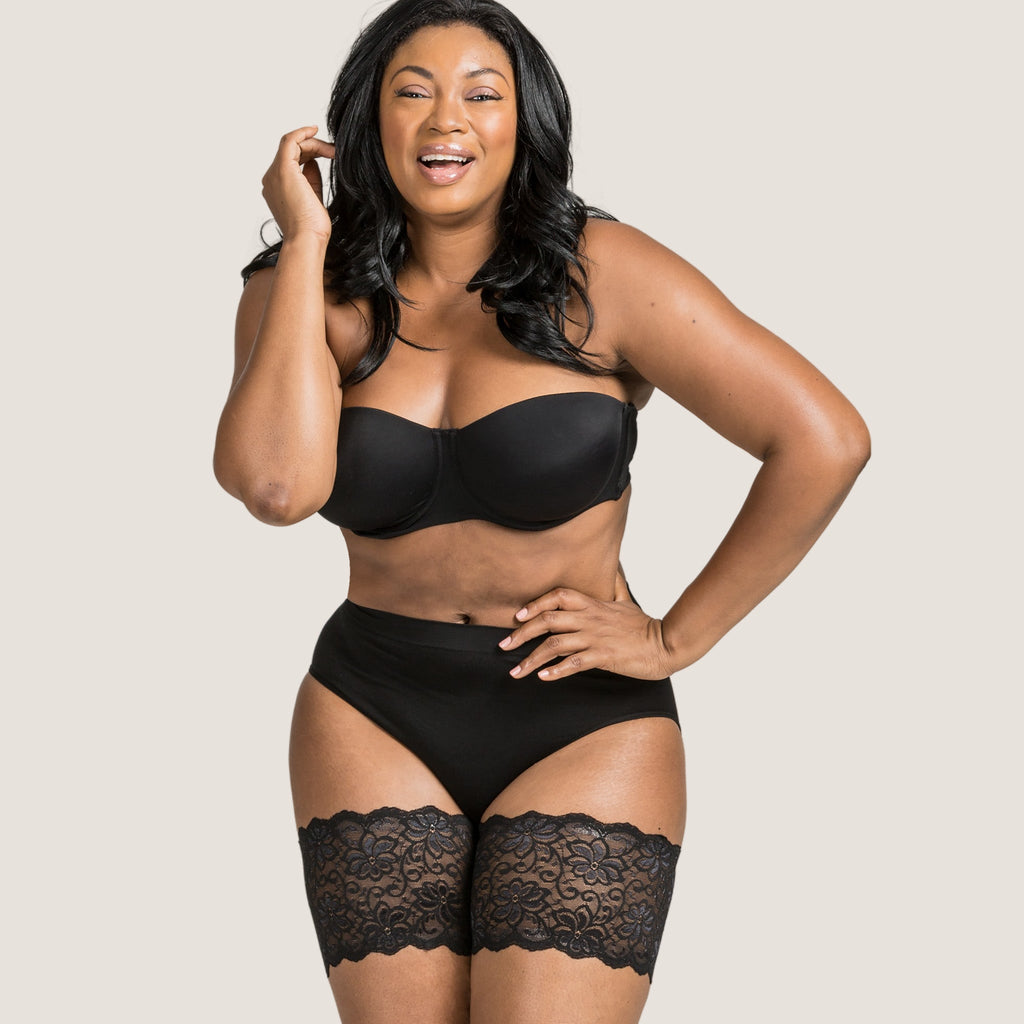 Anti-Chafing Thigh Bands | Bandelettes® Dolce Lace Black