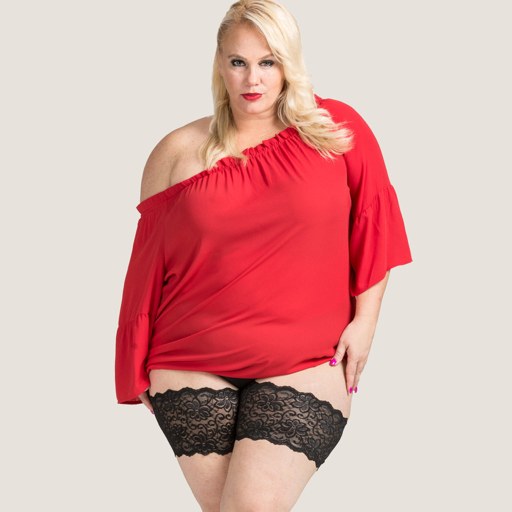 Anti-Chafing Thigh Bands | Bandelettes® Dolce Lace Black