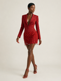 Ruby Rhinestone Suit Dress