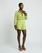 Vibrant Lace Spliced Two-Piece Set-3