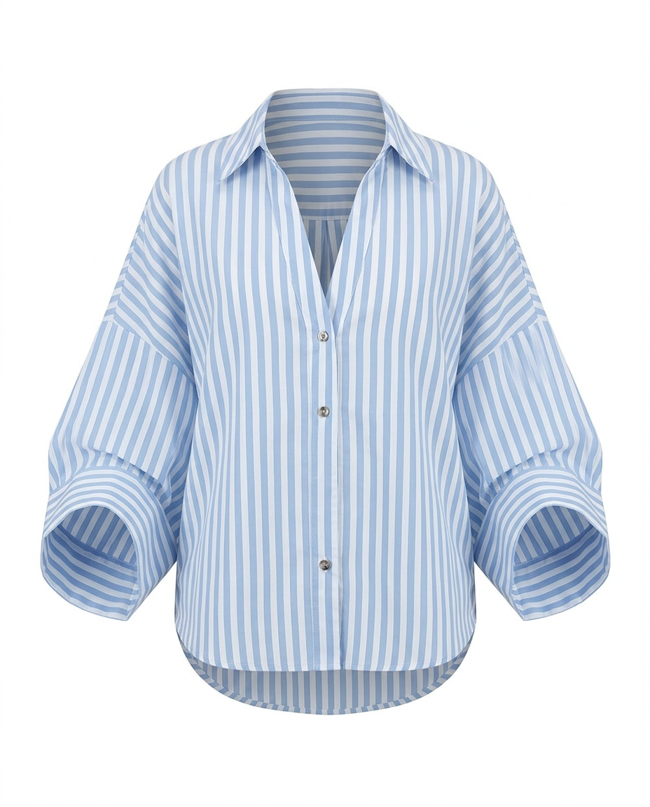 Stripped Loose Blouse