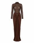 Divine Sheer Ruched Maxi Set
