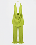 Vibrant Halter Wide-Leg Two-Piece Set-4