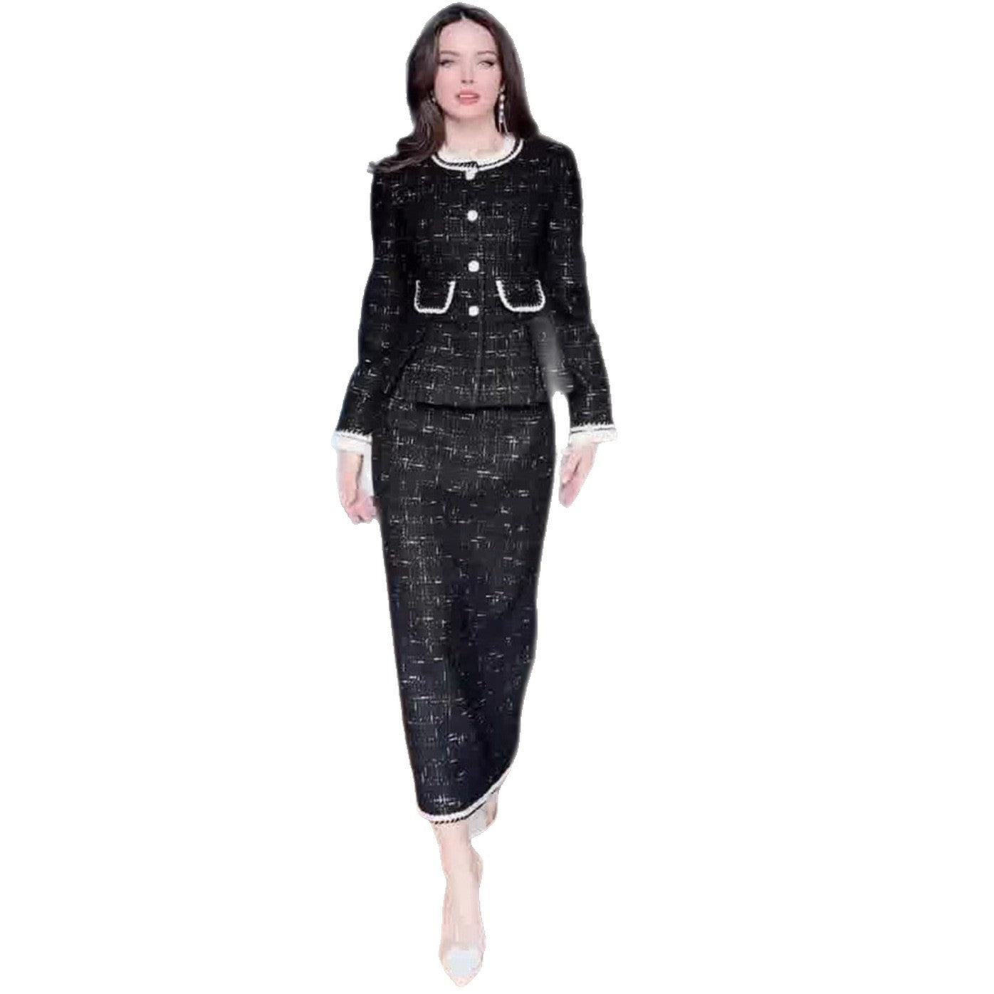 Fashionable  Chic Suit Set for Women Elegant Design Autumn/Winter Seasonal Wear