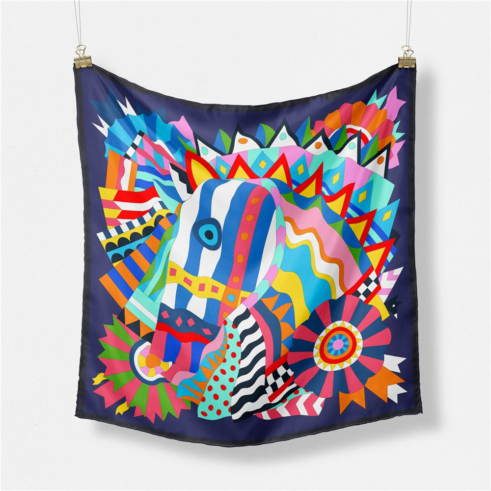 Hand-painted Junma scarf