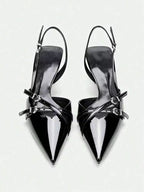 Point Toe Slingback Pumps
