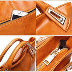 Large Oil Wax Handbag
