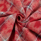 Retro Classic Cotton Red Plaid Shirt Summer New Street Head Style Old cardigan Flip Collar Commuter Shirt Women