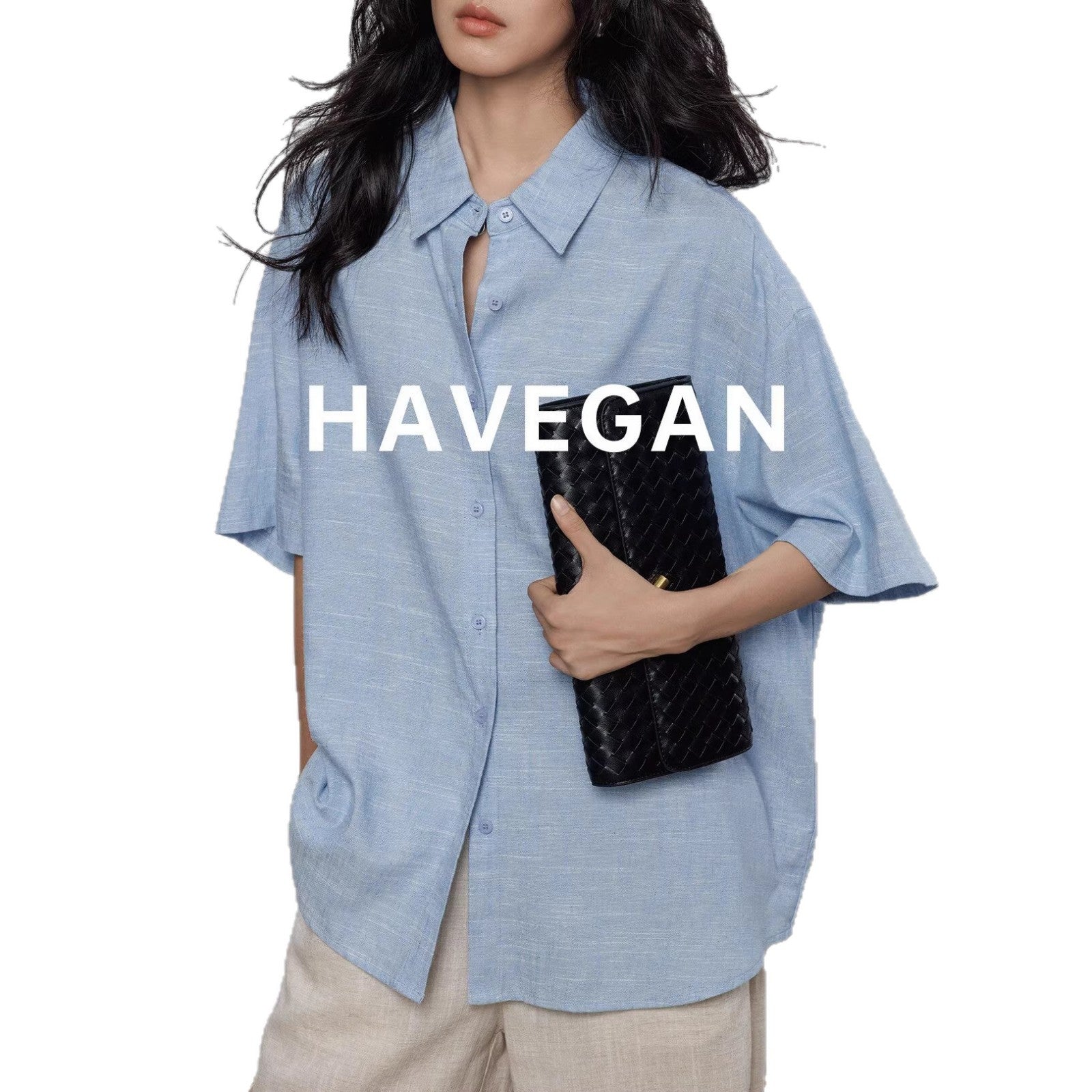 Loose Commute Shirt for Women Short Sleeve Casual Top with Rich Aesthetic