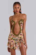 Printed Floral Mini Dress