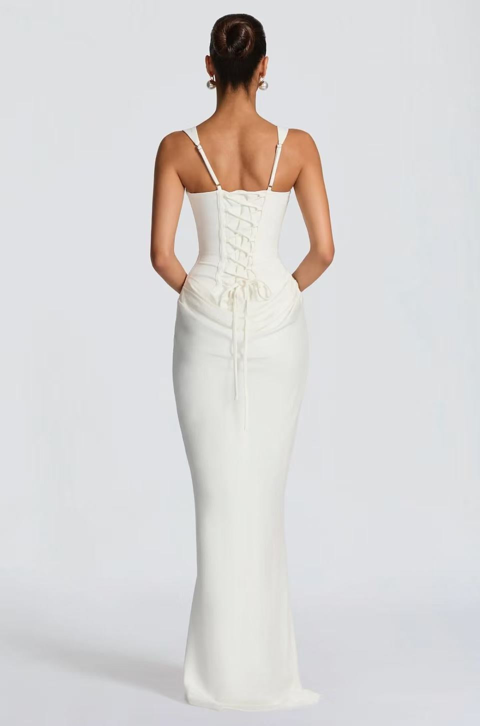 Strapless Satin Drape