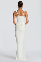 Strapless Satin Drape