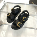 Open-toe Roman sandals, belt buckle, beach thick-soled casual shoes, summer women's shoes