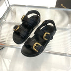 Open-toe Roman sandals, belt buckle, beach thick-soled casual shoes, summer women's shoes
