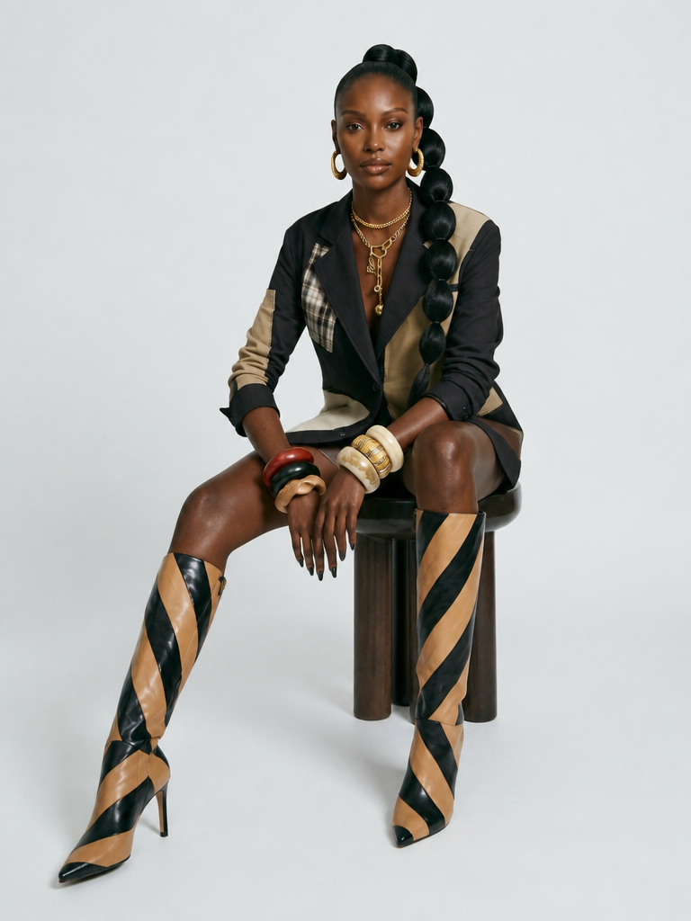 Audacious Patchwork Loose Blazer