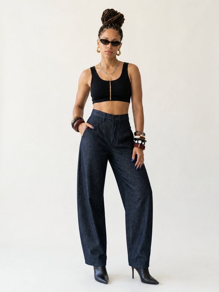 Boundless Dark Wash Wide-Leg Jeans