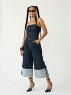 Unstoppable Cropped Wide-Leg Jeans-0