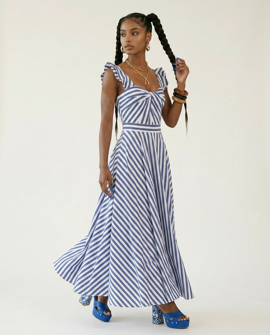 Radiant Striped One-Piece Swimsuit