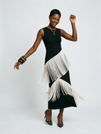 Free Spirit Tassel A-Line Maxi Dress-0