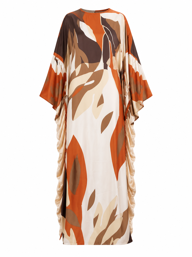 Free Spirit Printed Ruffle Kaftan