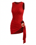 Radiant Knitted Lace-Up One-Piece-5