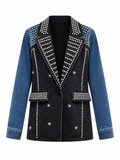 Mighty Studded Denim Blazer