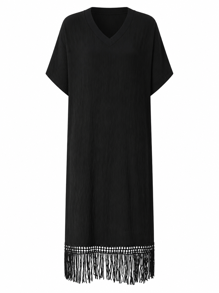 Limitless Tassel Loose Maxi Dress