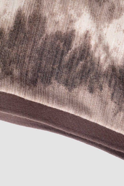 Cloud Pattern Short-Sleeve Knit Polo Shirt