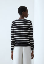 Striped Knitted Cardigan