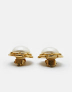 Vintage 1950 Clip Pearl Earrings