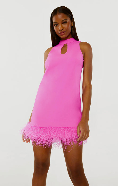 A-line feathers Dress