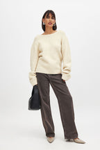 V-Cross Soft Sweater