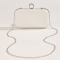 I Do Letter Evening Bags For Women Bridal Clutches Pearl Beading Wedding Party Purse Trendy Designer Chain Shoulder Handbag