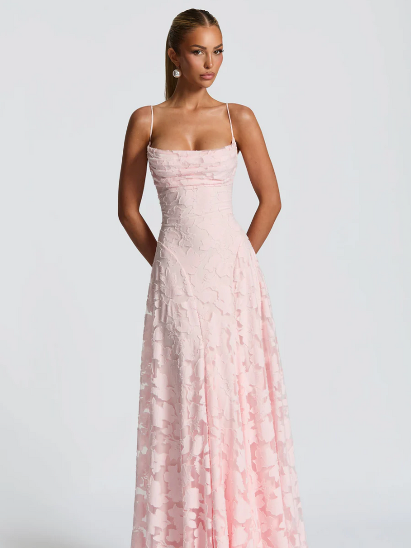 Lace halter dress
