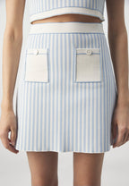 Striped knitted set